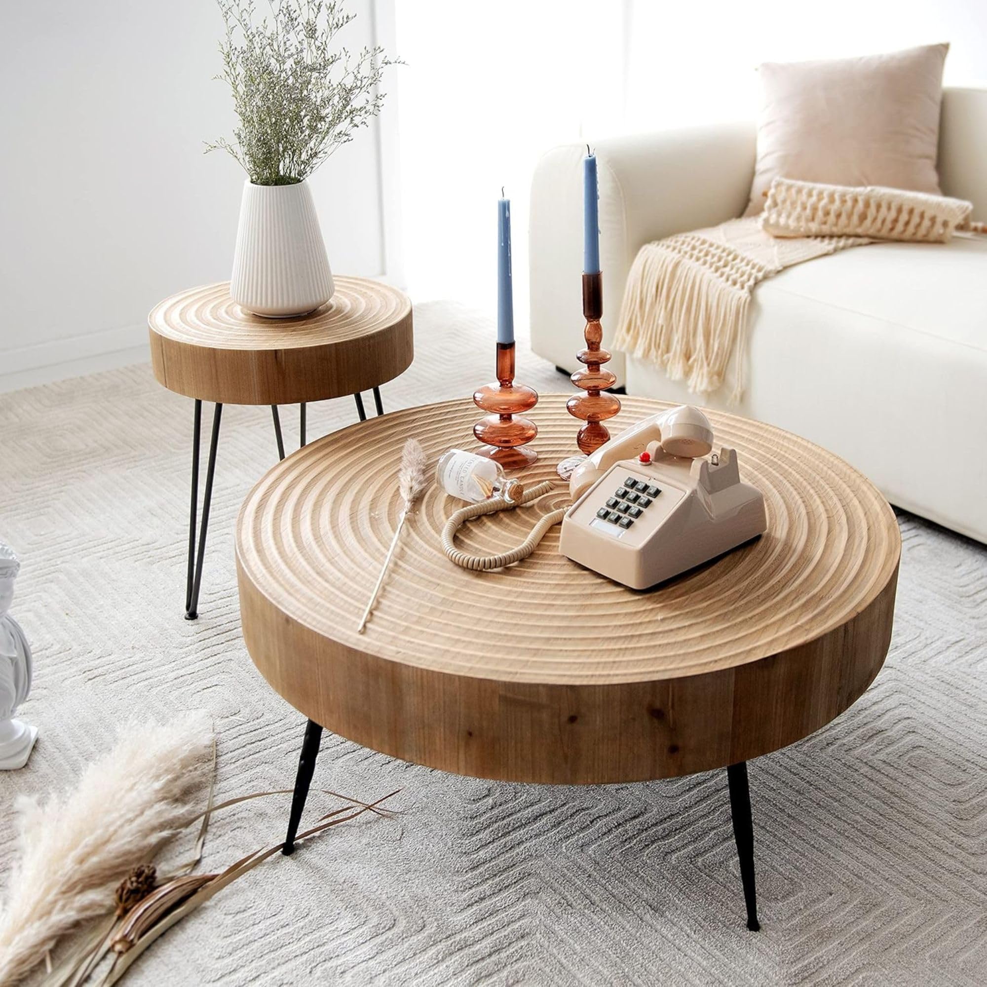 2 - Piece Farmhouse Coffee Table Set - From Where - 