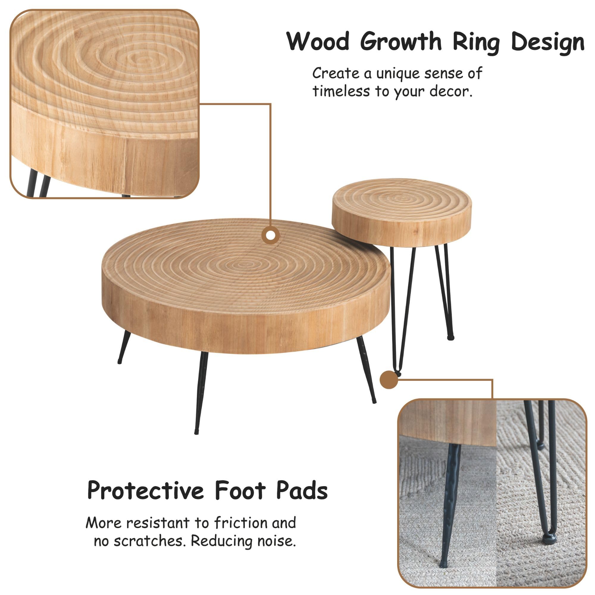 2 - Piece Farmhouse Coffee Table Set - From Where - 