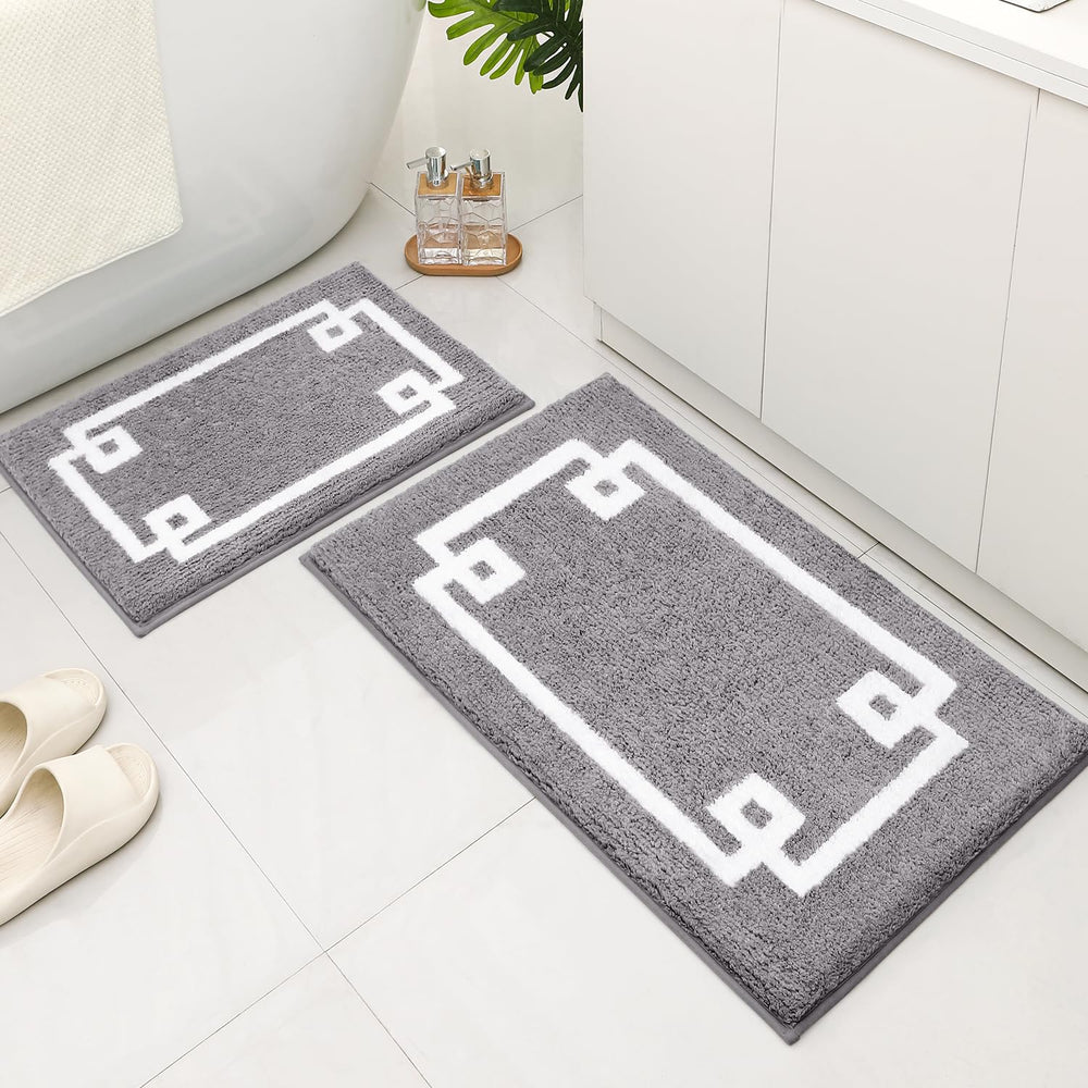 2 - Piece Microfiber Bathroom Rugs - From Where - 