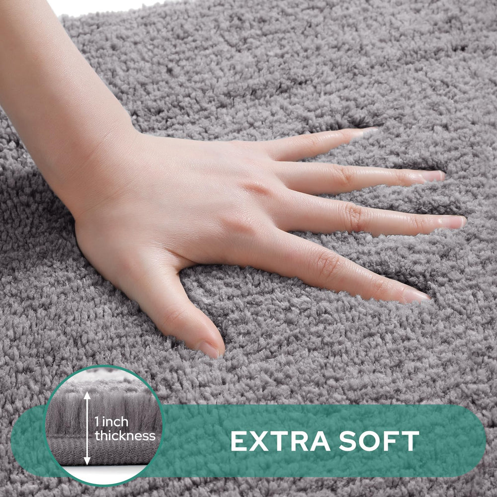 2 - Piece Microfiber Bathroom Rugs - From Where - 