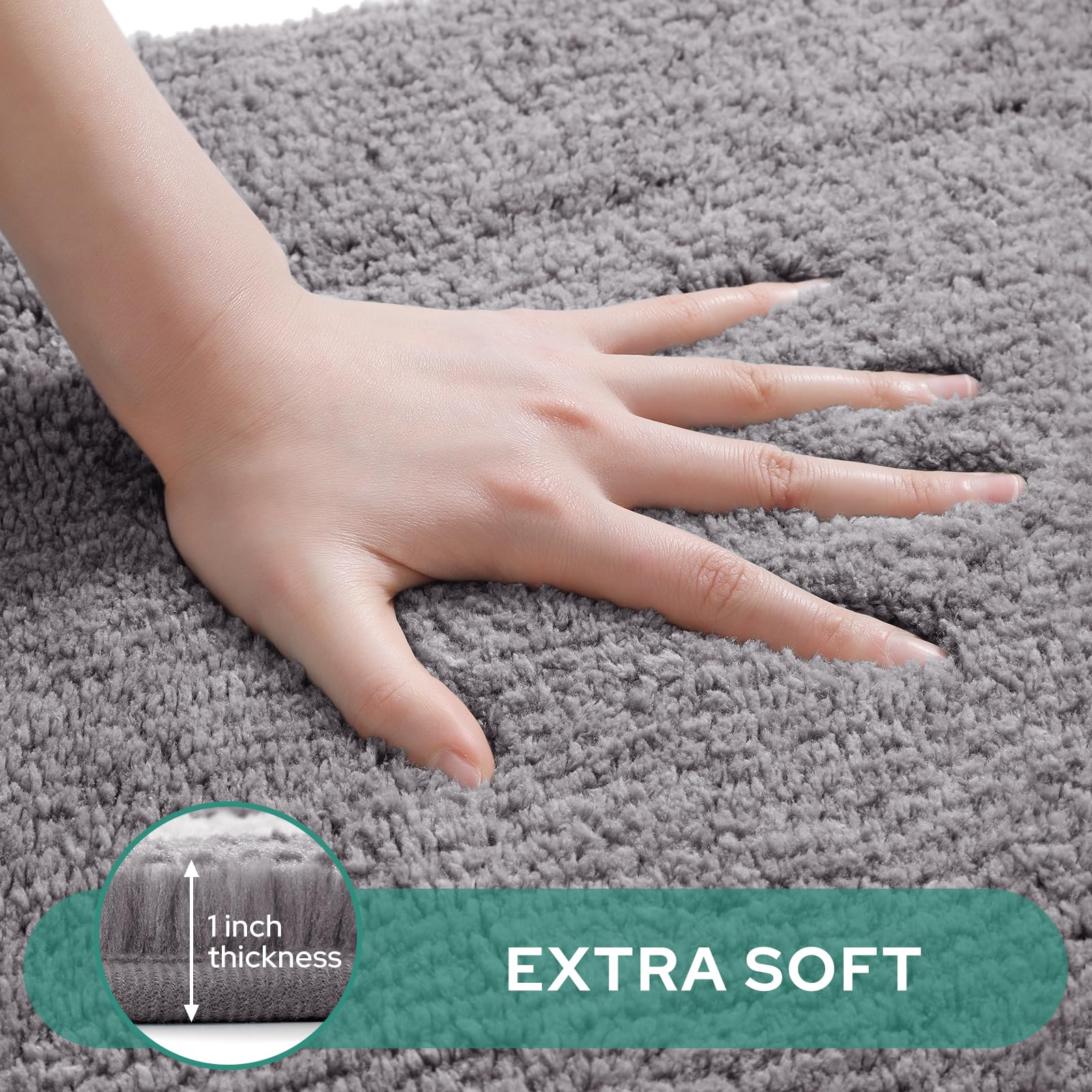 2 - Piece Microfiber Bathroom Rugs - From Where - 