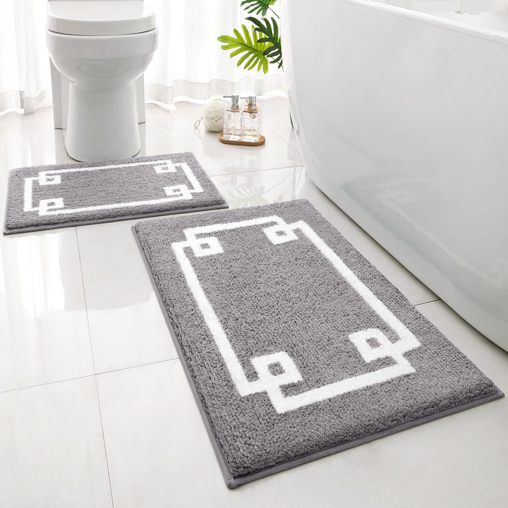 2 - Piece Microfiber Bathroom Rugs - From Where - 