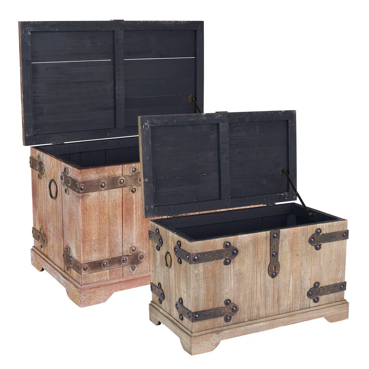 2 Piece Wood Accent Trunk - From Where - 