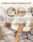 2 Pieces Stationary Egg Chair with Legs - From Where - 