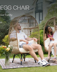 2 Pieces Stationary Egg Chair with Legs - From Where - 