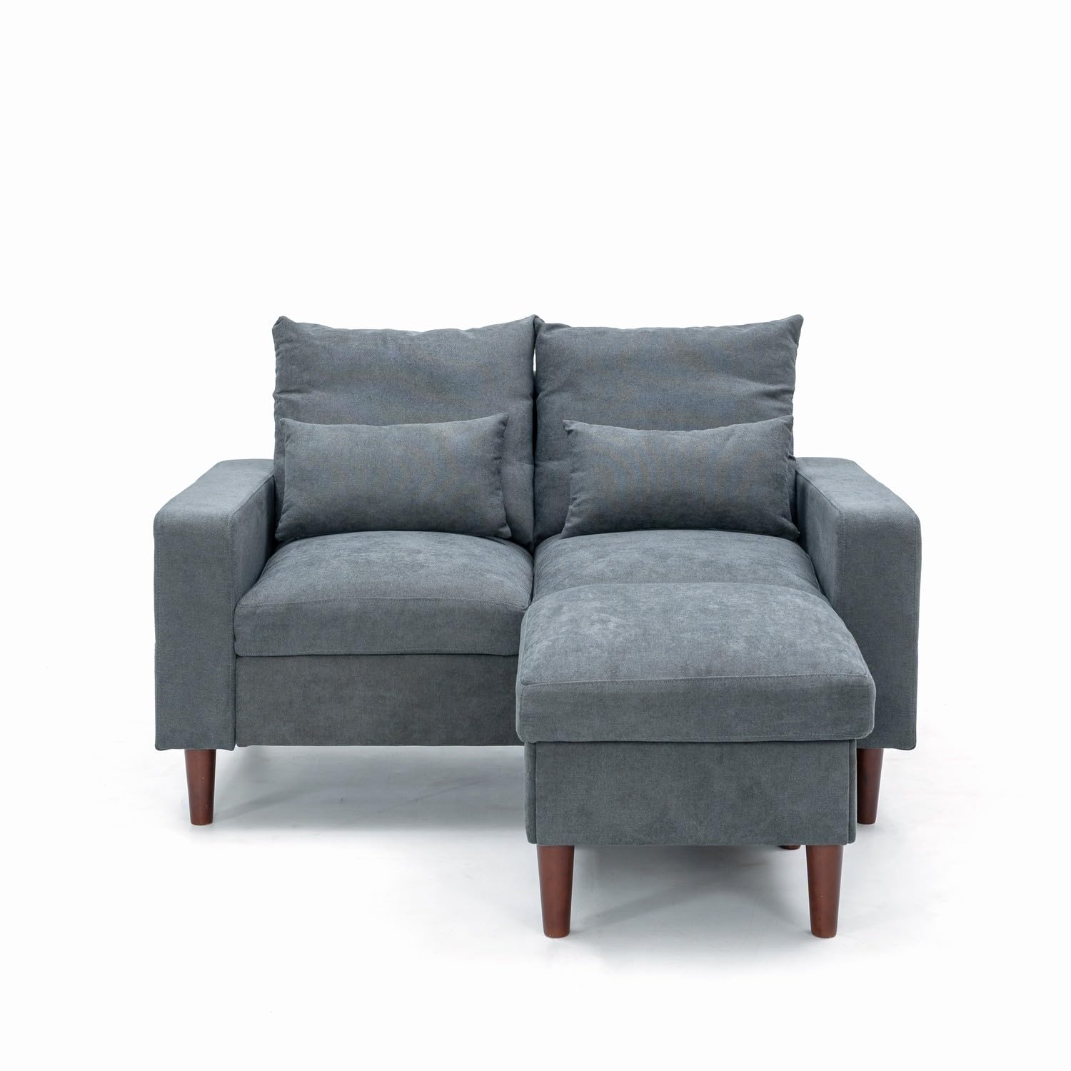 2 - Seat Sofa Couch with Ottoman Footstool - From Where - 