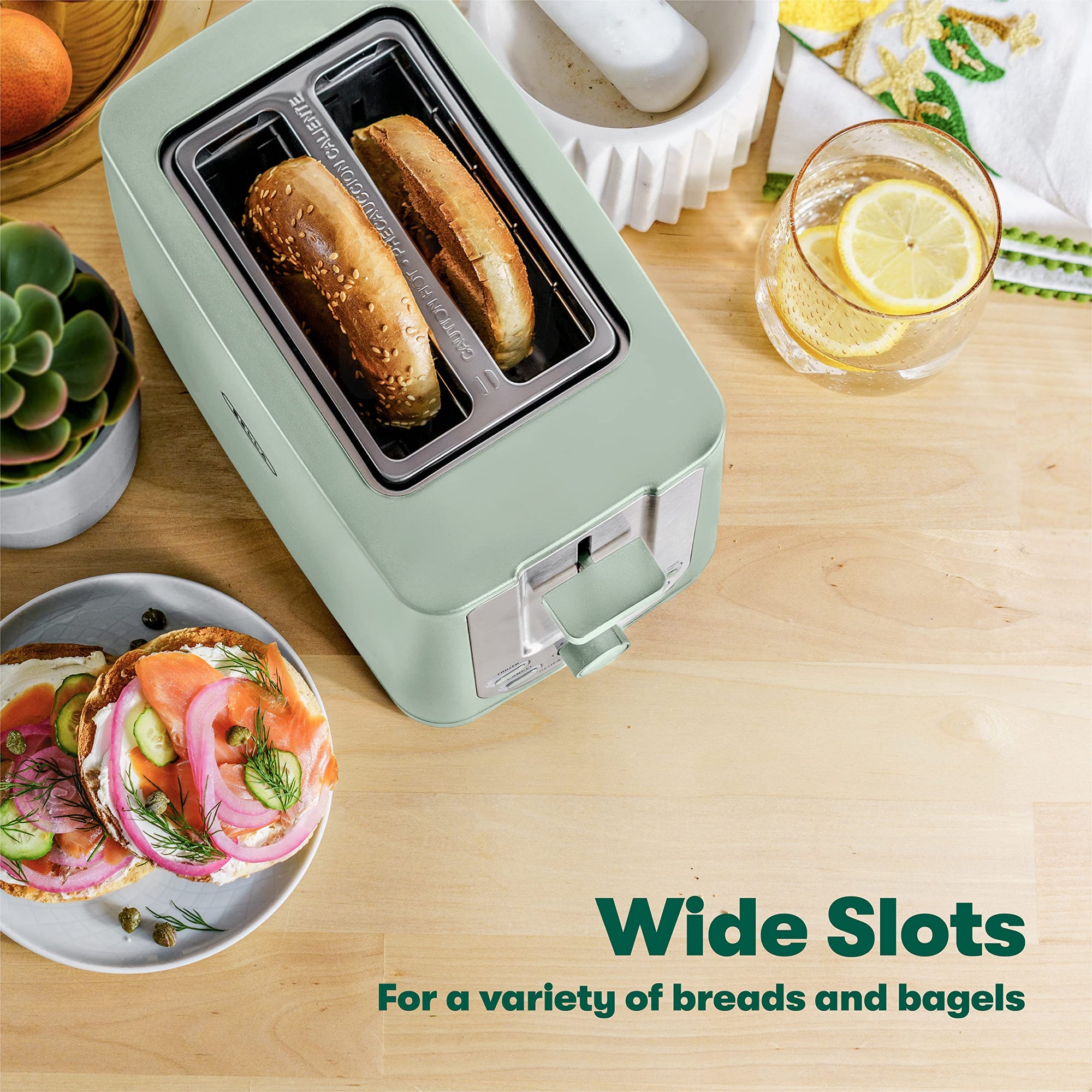2 Slice Toaster in Sage - From Where - 