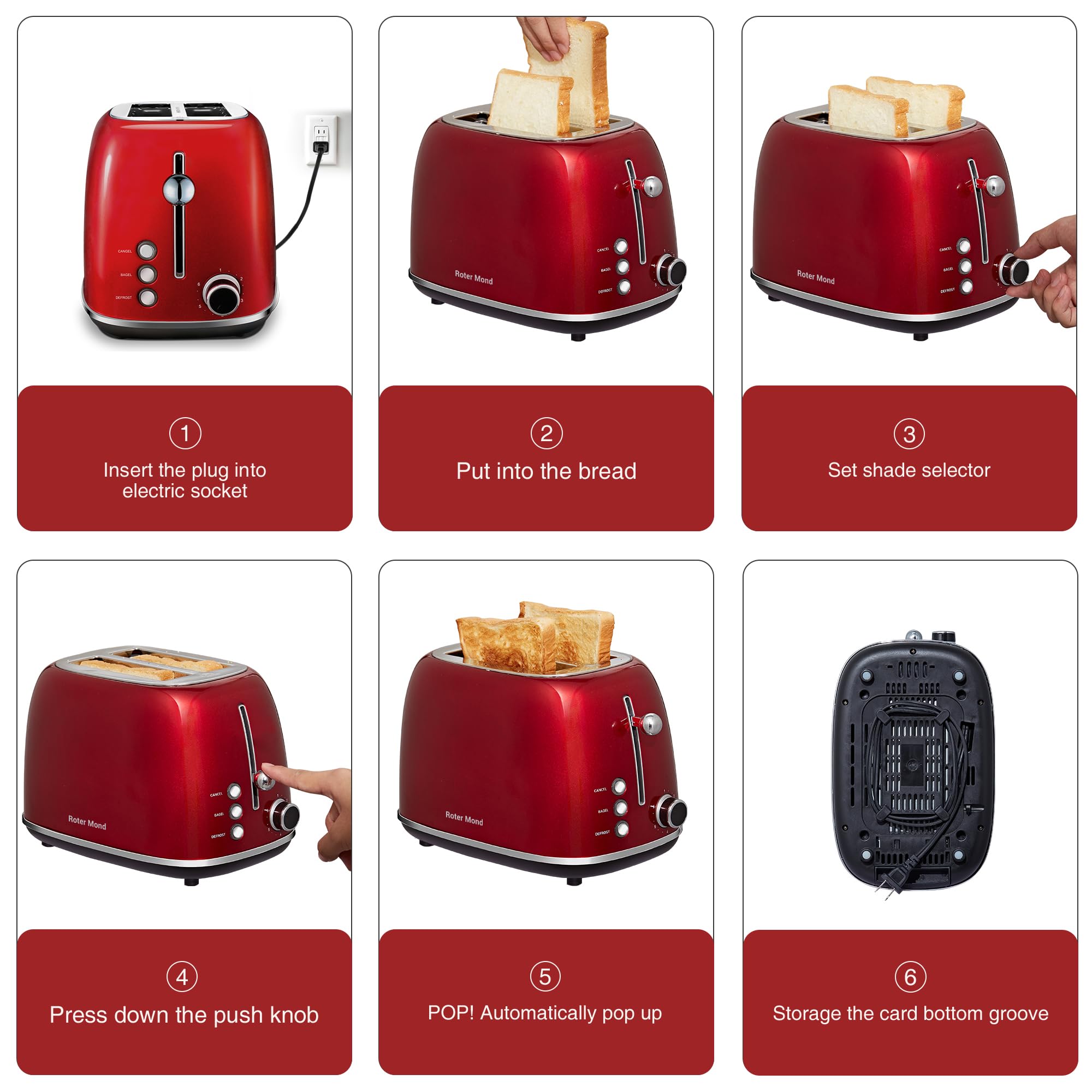 Roter Mond Toaster - Thumbnail 4