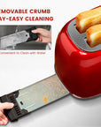 2 Slice Toaster Retro Stainless Steel with Bagel - From Where - 