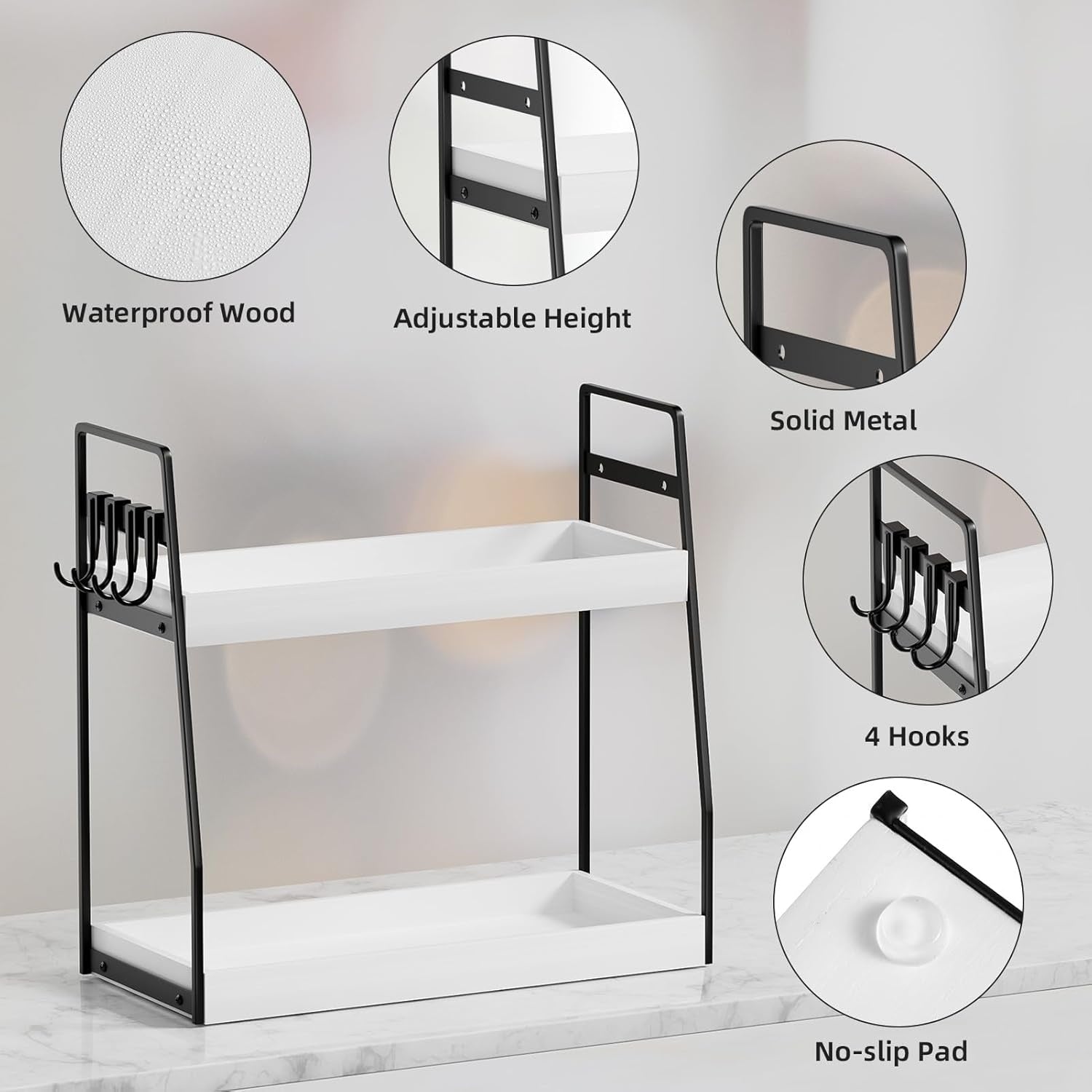 2-Tier Bathroom Counter Organizer - From Where Finds -