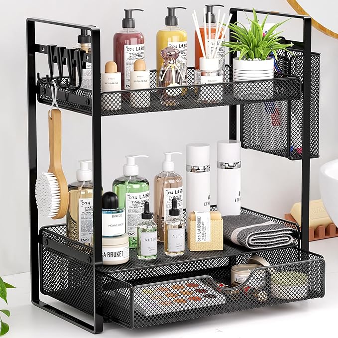 2 - Tier Bathroom Counter Organizer - From Where Finds - 