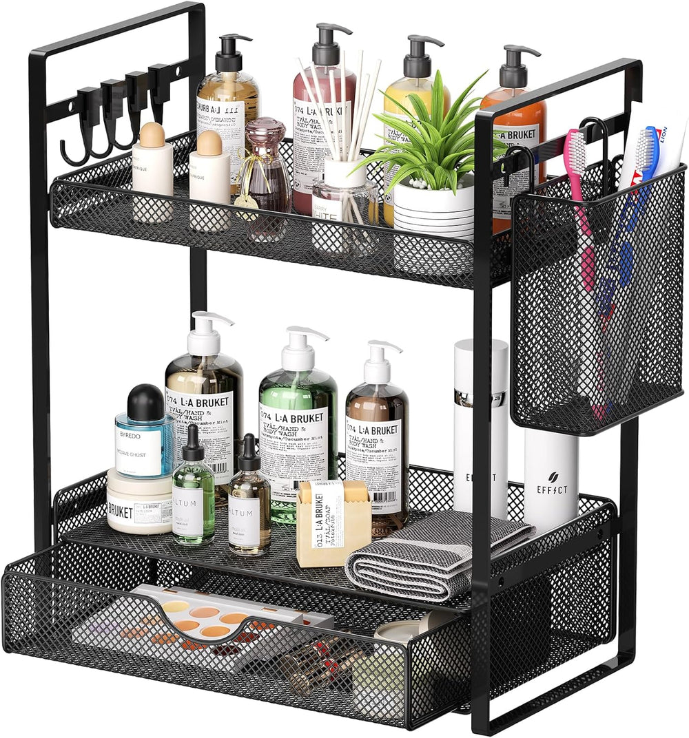 2 - Tier Bathroom Counter Organizer - From Where Finds - 