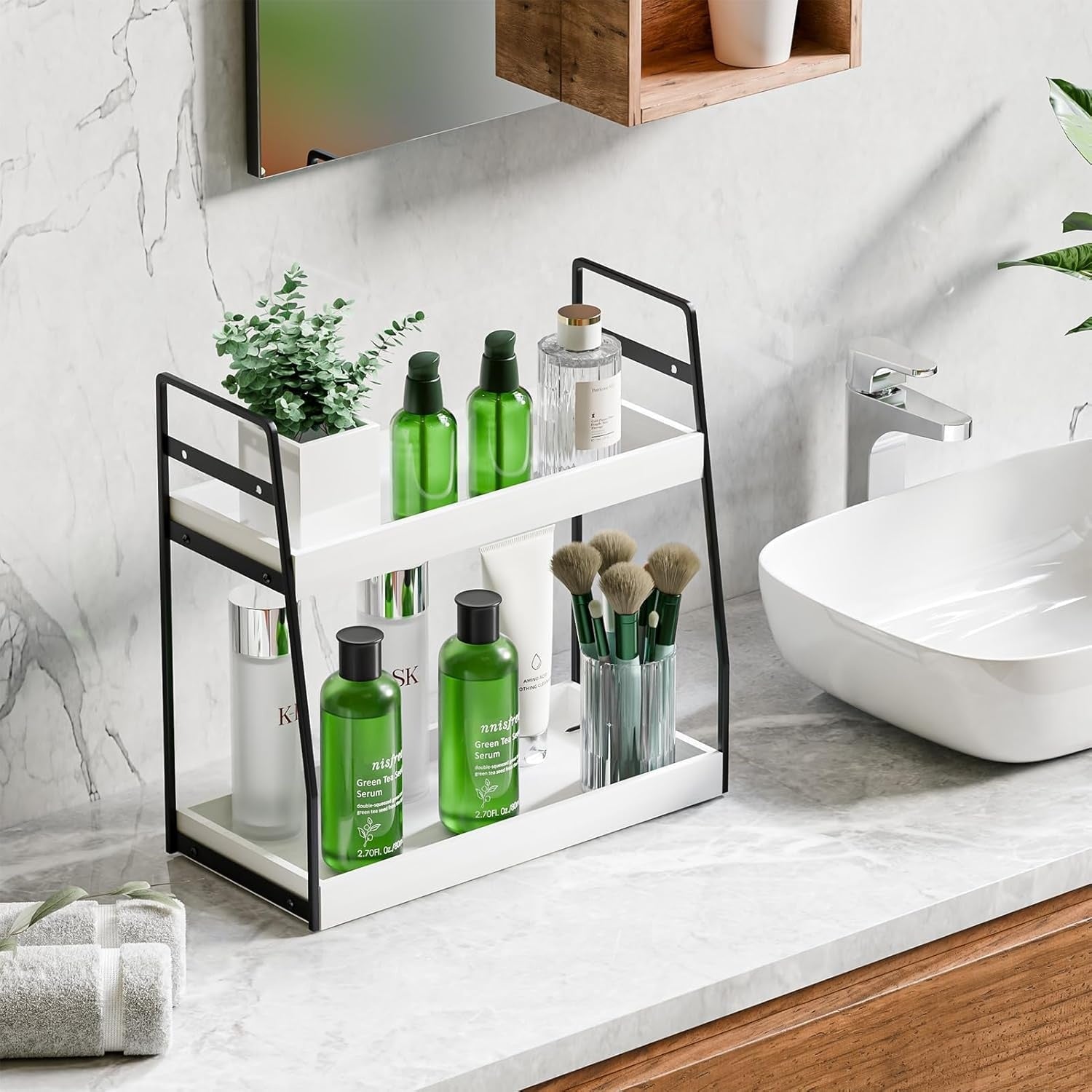 2-Tier Bathroom Counter Organizer - From Where Finds -