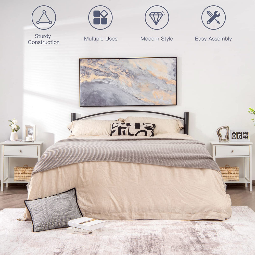 2 - Tier Bedside Table with Drawer - From Where - 