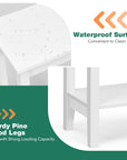 2 - Tier End Table with Wooden Legs - From Where - 