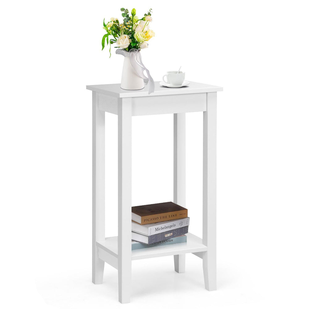 2 - Tier End Table with Wooden Legs - From Where -