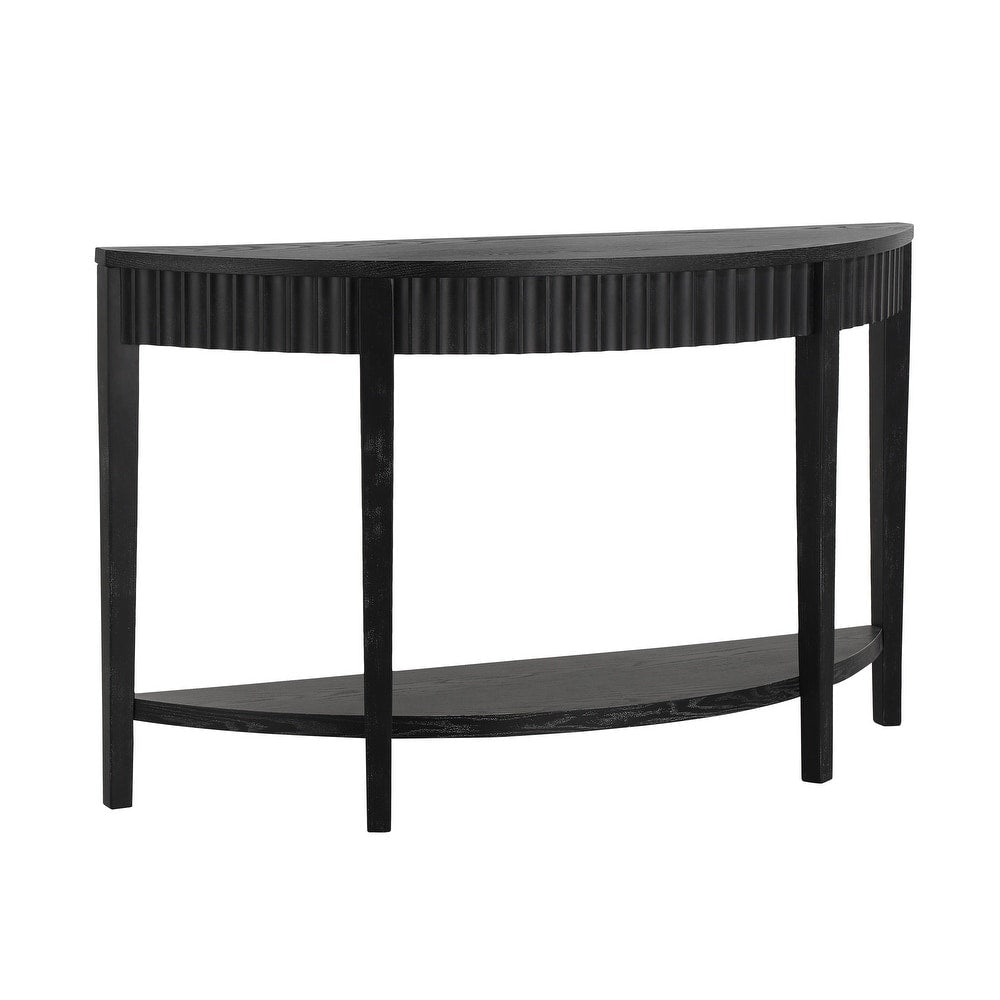 2 - Tier Half Moon Console Table - From Where - 