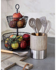 2 - Tier Iron Fruit Basket - From Where - 