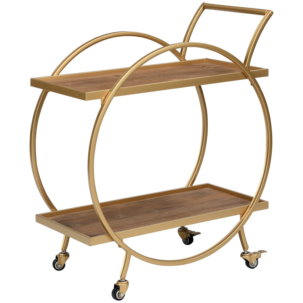 2 - Tier Mobile Mini Bar Cart - From Where - 