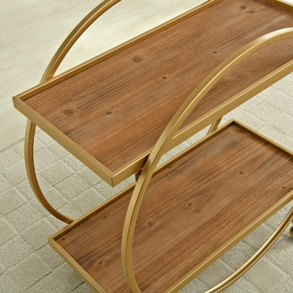 2 - Tier Mobile Mini Bar Cart - From Where - 