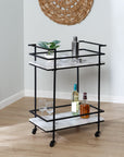2 - Tier Rolling Bar & Serving Cart - From Where - 