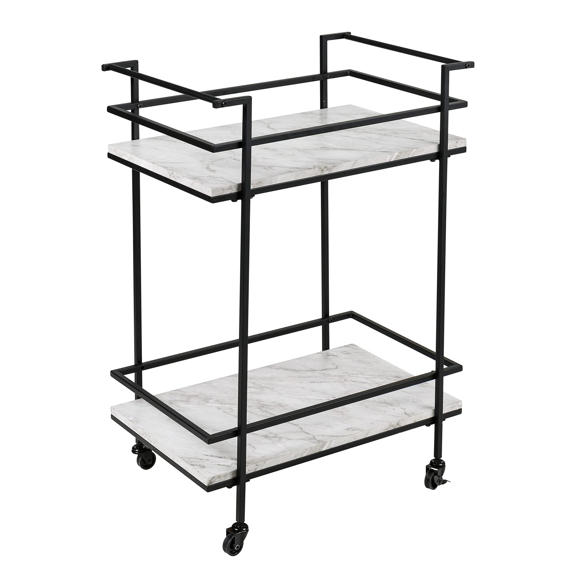 2 - Tier Rolling Bar & Serving Cart - From Where - 