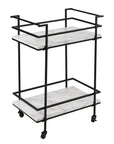 2 - Tier Rolling Bar & Serving Cart - From Where - 