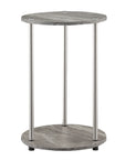 2 - Tier Round End Table - From Where Finds - 