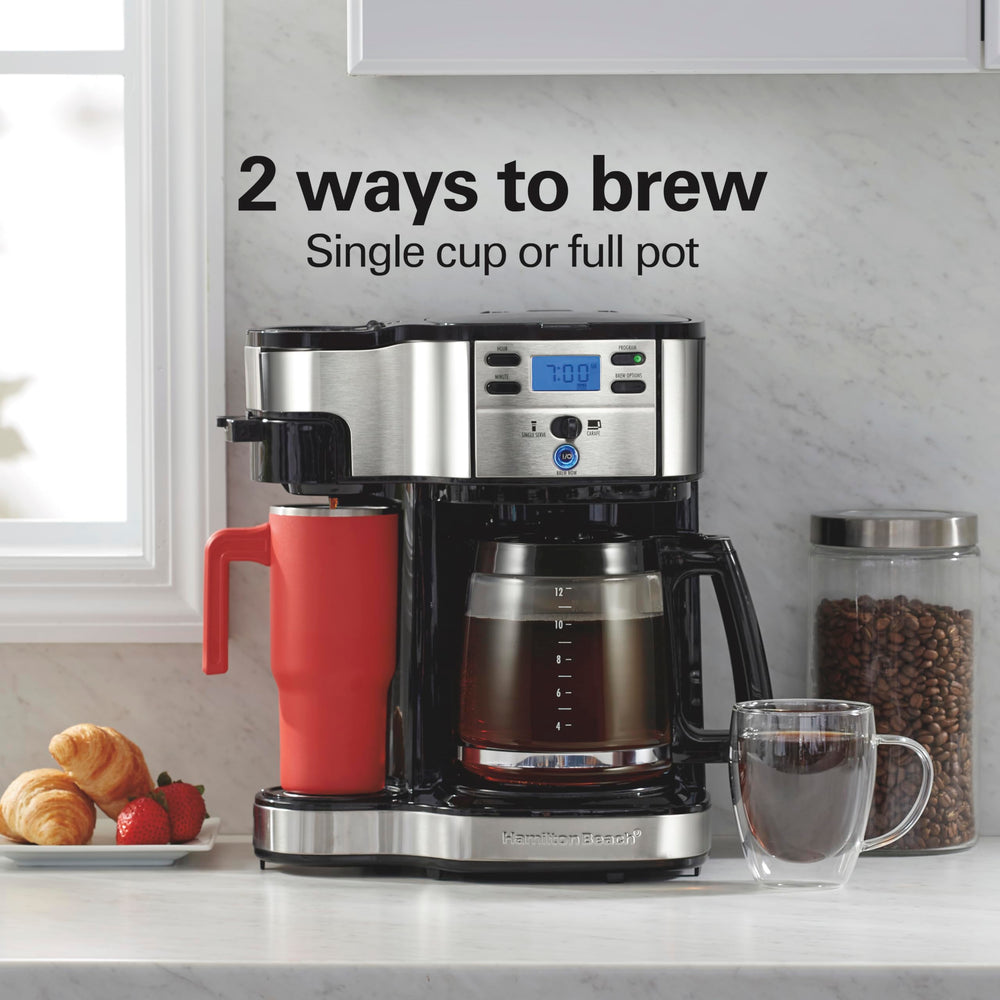 2 - Way 12 Cup Programmable Drip Coffee Maker &amp; Single Serve Machine - From Where - 