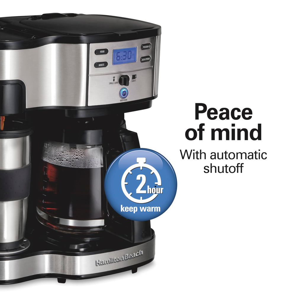 2 - Way 12 Cup Programmable Drip Coffee Maker &amp; Single Serve Machine - From Where - 