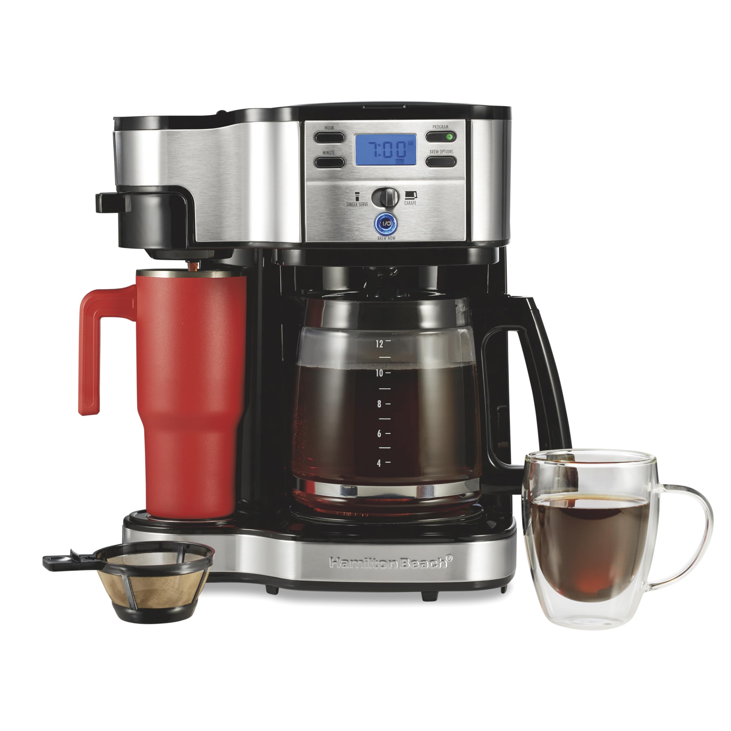 Hamilton Beach 49980a Single Serve Coffee Brewer And Full Pot Coffee