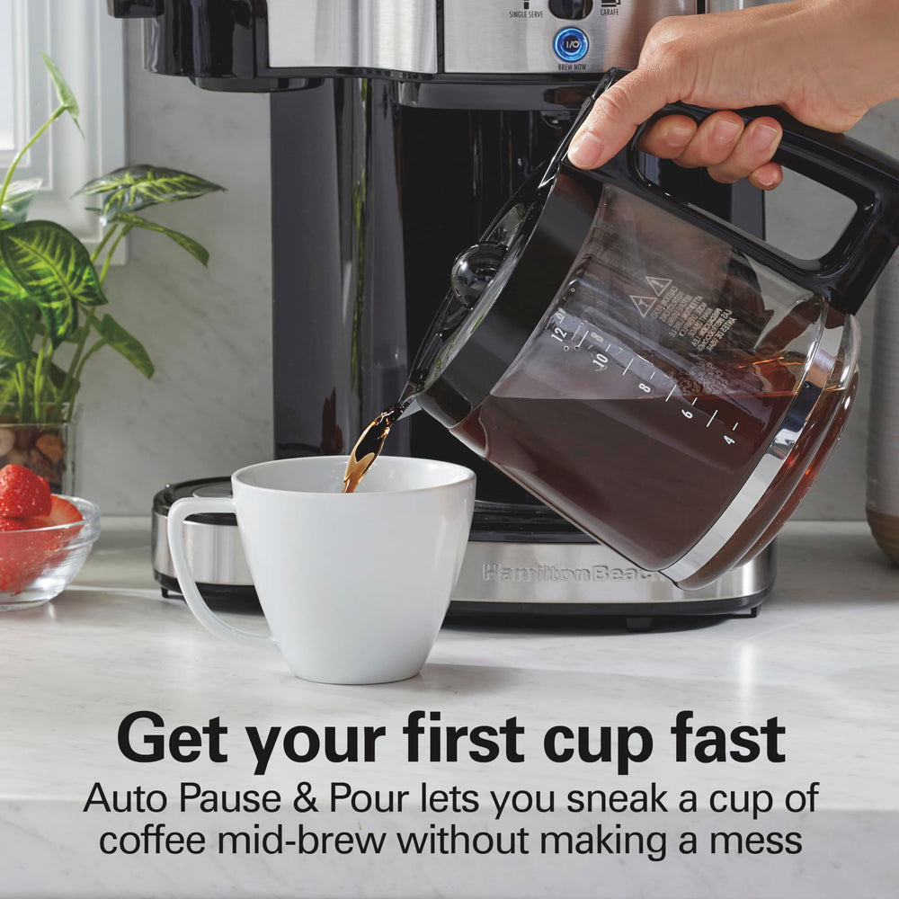 2 - Way 12 Cup Programmable Drip Coffee Maker &amp; Single Serve Machine - From Where - 