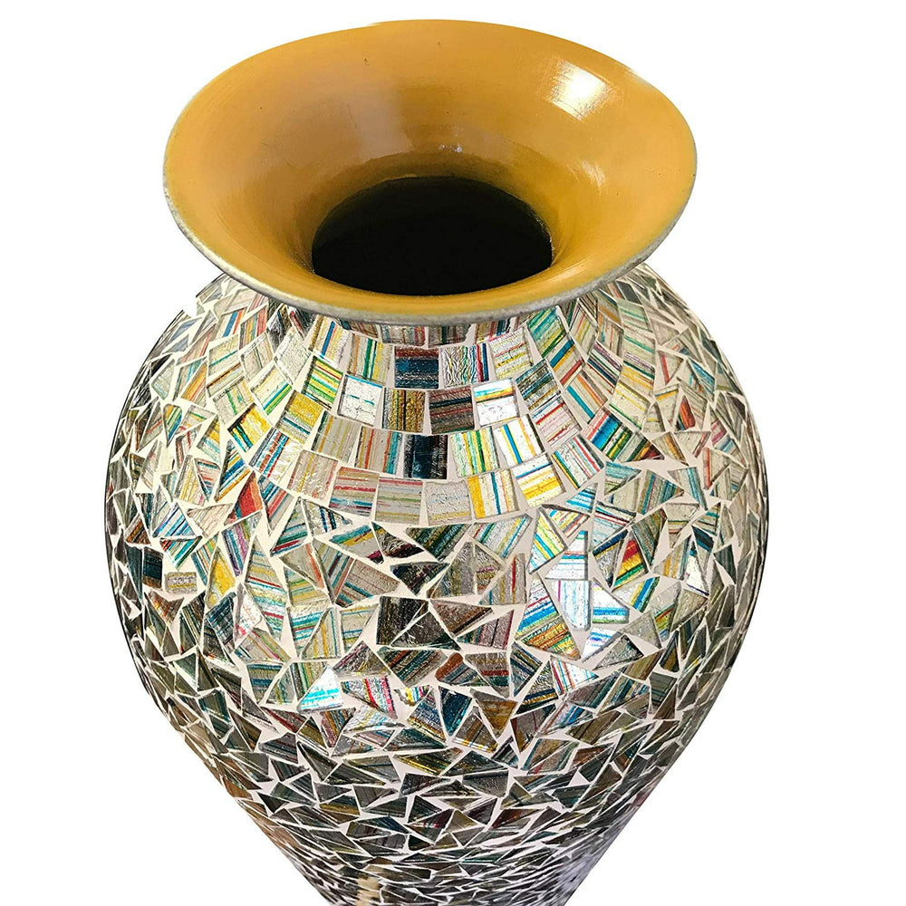 20" Bohemian Rhapsody Mosaic Vase - From Where - 
