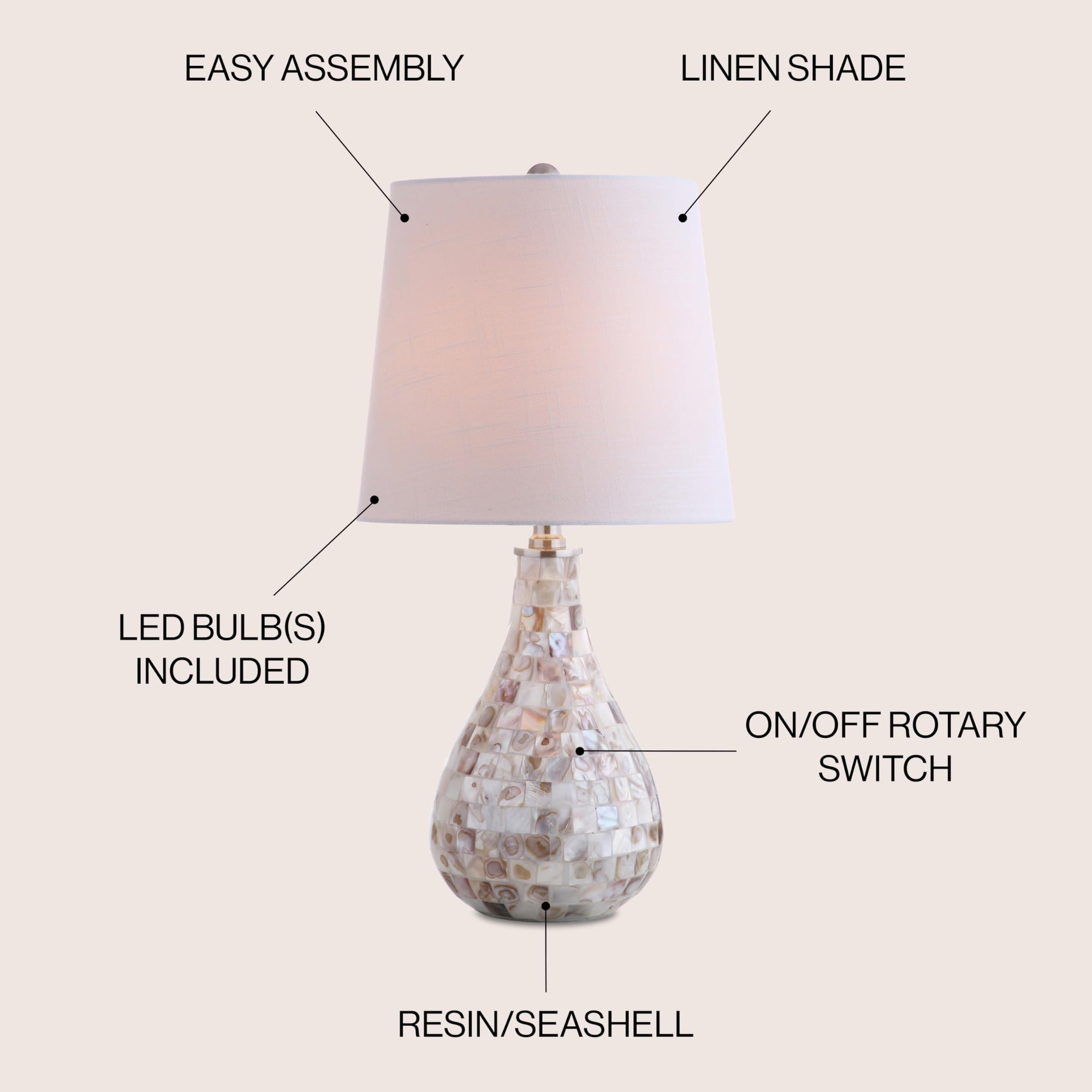 20.5&quot; Mini LED Table Lamp - From Where - 