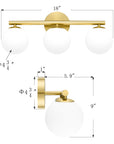 Mid-Century Bathroom Vanity Light