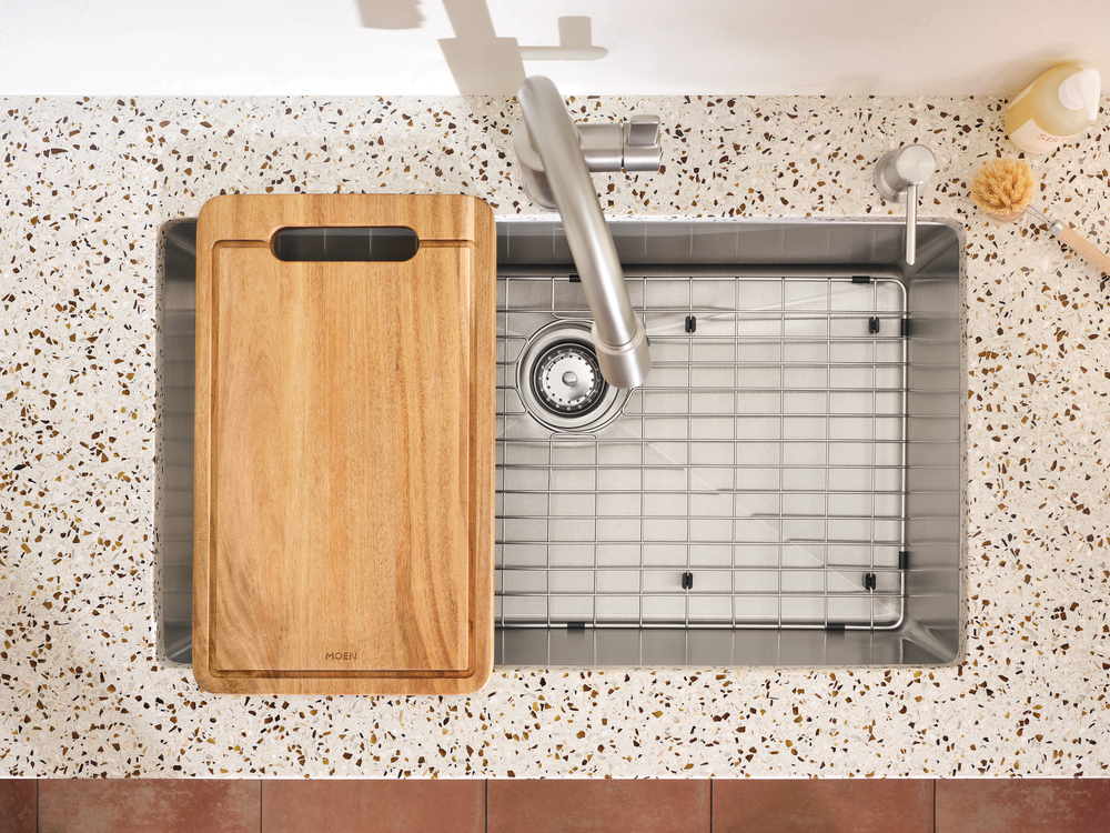 Islet 33"x22" stainless steel 18 gauge single bowl dual mount sink