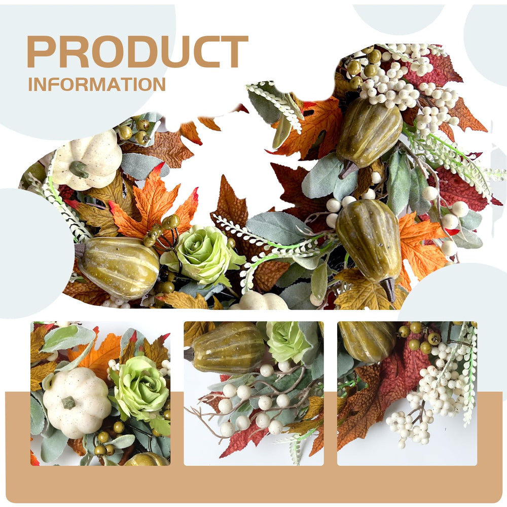 22&quot; Farmhouse Autumn Wreath - From Where - 