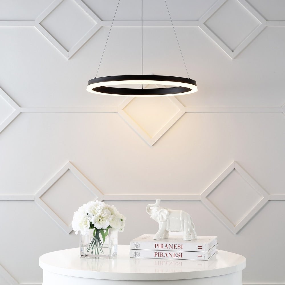 23.5" LED Metal Hoop Pendant - From Where - 