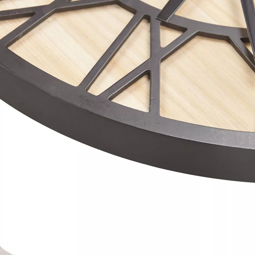 23.6" Mason Wood Wall Clock - From Where - 