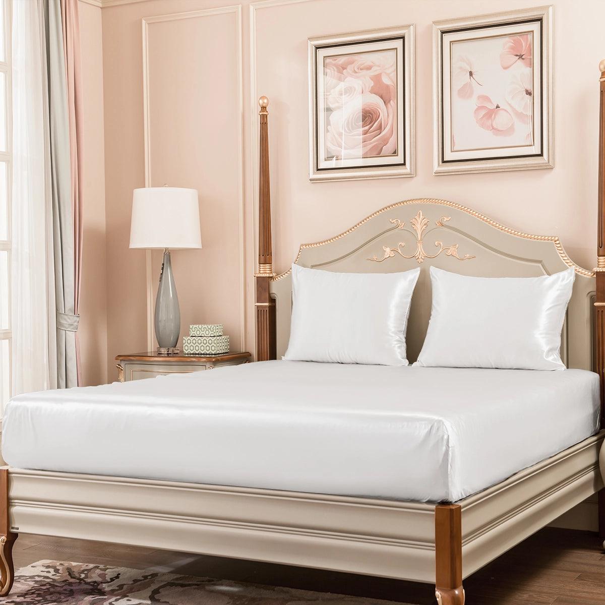 23mm 6A+ 100% Mulberry Silk Fitted Sheets (Set of 3) - From Where Finds - 