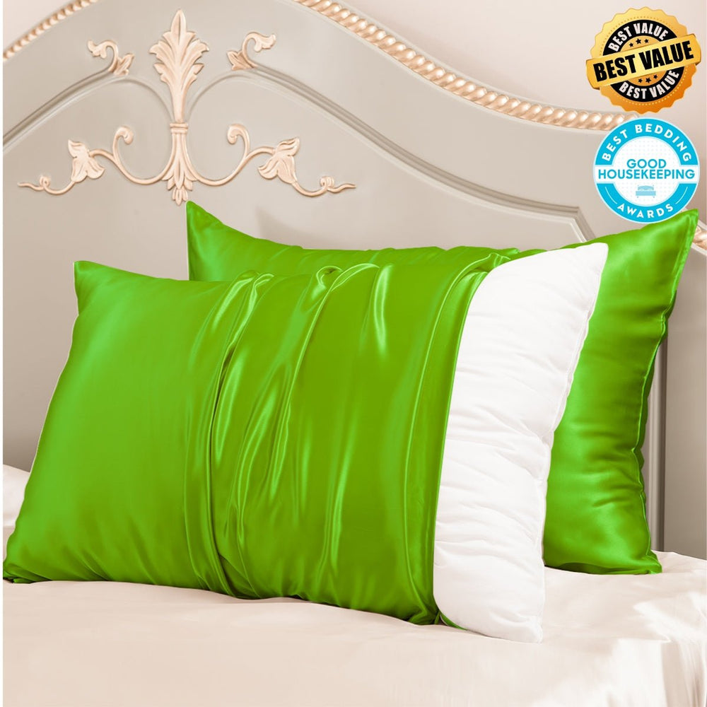 23mm 6A+ Zipper Mulberry Silk Pillowcases (Pack of 2) - From Where Finds - 