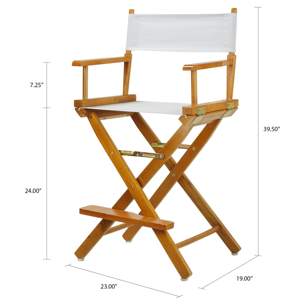 24" Director's Chair Honey Oak Frame - From Where - 