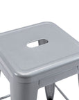 24" High Backless Metal Barstools - From Where - 