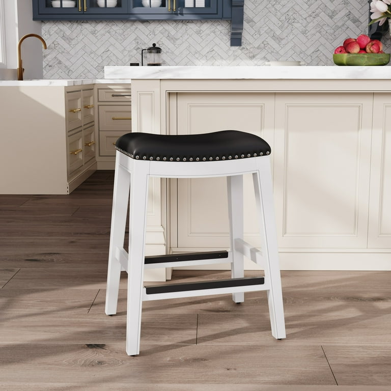 24" Modern Counter Stool White - From Where - 