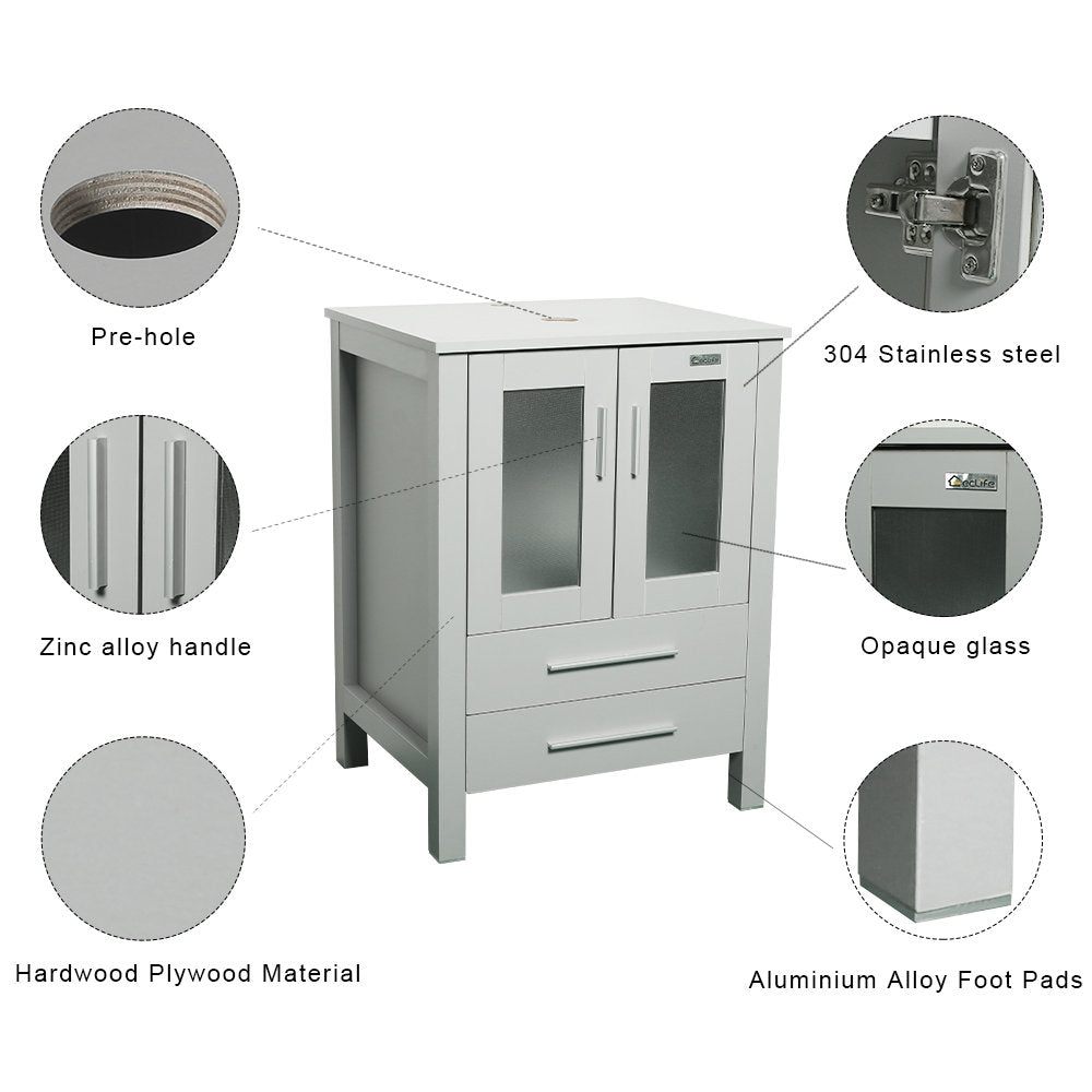 24&#39;&#39; Single Bathroom Vanity Set - From Where - 
