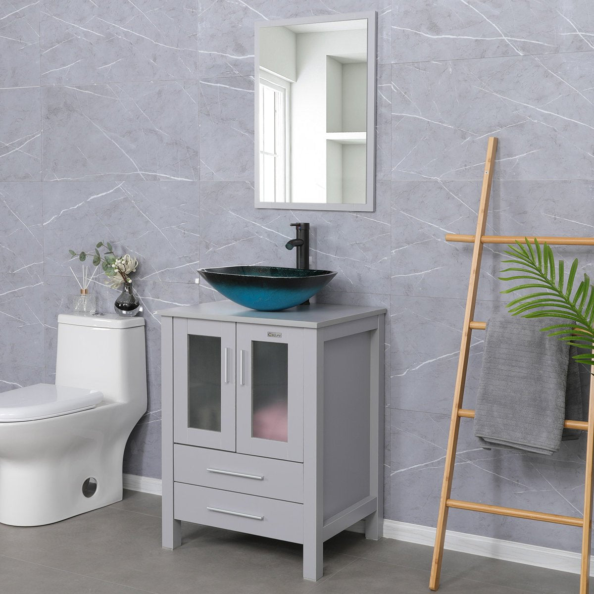 24'' Single Bathroom Vanity Set - From Where - 