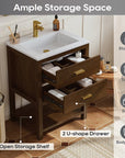 24" Single Sink Bathroom Vanity - From Where - 