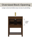 24" Single Sink Bathroom Vanity - From Where - 