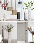 24" White Ceramic Floor Flower Vase - From Where - 