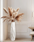 24" White Ceramic Floor Flower Vase - From Where - 